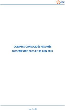 COMPTES CONSOLIDÉS RÉSUMÉS DU SEMESTRE CLOS LE 30 JUIN 2017