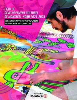 PLAN DE D&Eacute;VELOPPEMENT CULTUREL DE MONTR&Eacute;AL-NORD 2021-2025 - VERS UNE CITOYENNET&Eacute; CULTURELLE INDIVIDUELLE ET COLLECTIVE