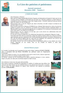 Le Lien des puis&eacute;ens et puis&eacute;ennes - Journal communal D&eacute;cembre 2020 Num&eacute;ro 2 - Puiseux-Pontoise