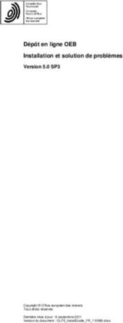 Dépôt en ligne OEB Installation et solution de problèmes Version 5.0 SP3