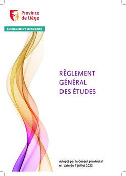 R&Egrave;GLEMENT G&Eacute;N&Eacute;RAL DES &Eacute;TUDES - ENSEIGNEMENT SECONDAIRE - Province de Li&egrave;ge