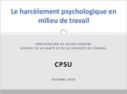 Le harcèlement psychologique en milieu de travail - CPSU PRÉSENTATION DE CÉLINEGIGUÈRE - SEUQAM