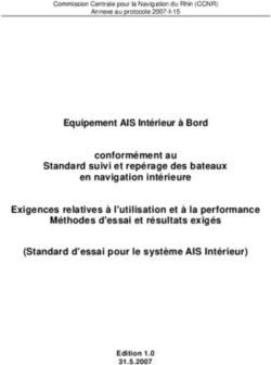 Equipement AIS Intérieur à Bord conformément au Standard suivi et repérage des bateaux en navigation intérieure Exigences relatives à ...