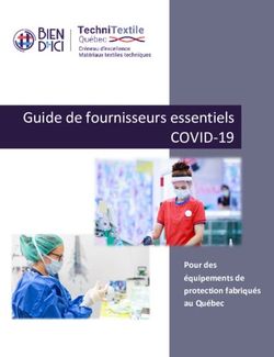 Guide de fournisseurs essentiels - COVID-19 - Pour des équipements de protection fabriqués au Québec