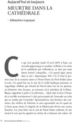 MEURTRE DANS LA CATH&Eacute;DRALE - Aujourd'hui et toujours - Revue Des Deux Mondes