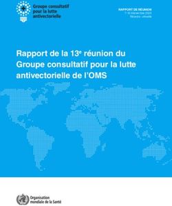 Rapport de la 13e réunion du Groupe consultatif pour la lutte antivectorielle de l'OMS - RAPPORT DE RÉUNION