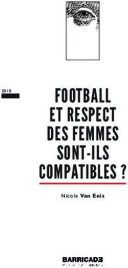 FOOTBALL ET RESPECT DES FEMMES SONT-ILS COMPATIBLES ? - Barricade asbl