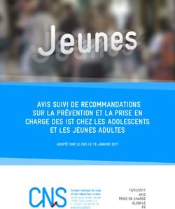 AVIS SUIVI DE RECOMMANDATIONS SUR LA PRÉVENTION ET LA PRISE EN CHARGE DES IST CHEZ LES ADOLESCENTS ET LES JEUNES ADULTES