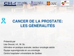 CANCER DE LA PROSTATE: LES GÉNÉRALITÉS - Présenté par Lise Doucet, inf., M. Sc. Infirmière en pratique avancée, secteur oncologie adulte Équipe ...