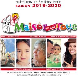 Saison 2019-2020 châtellerault / châteauneuf - Maison Pour Tous Châtellerault
