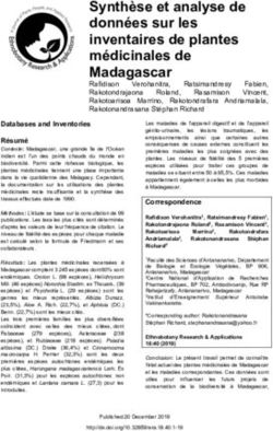 Synthèse et analyse de données sur les inventaires de plantes médicinales de Madagascar - Ethnobotany Research and Applications