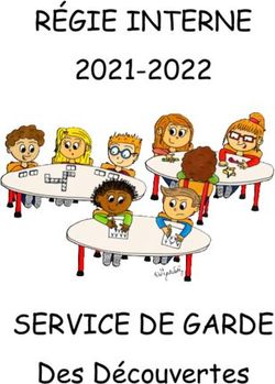 RÉGIE INTERNE - SERVICE DE GARDE 2021-2022 - Des Découvertes