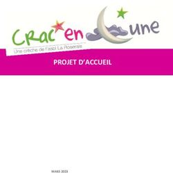 PROJET D'ACCUEIL - MARS 2023 - CEL