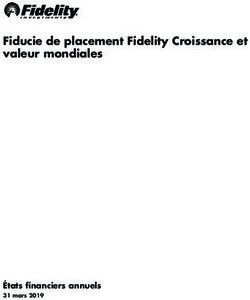Fiducie de placement Fidelity Croissance et valeur mondiales - États fnanciers annuels