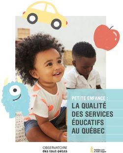 LA QUALITÉ DES SERVICES ÉDUCATIFS AU QUÉBEC - PETITE ENFANCE : Regroupement ...