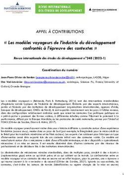 Les mod&egrave;les voyageurs de l'industrie du d&eacute;veloppement