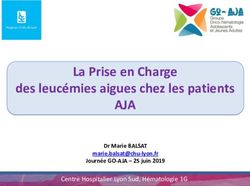 AJA La Prise en Charge des leucémies aigues chez les patients - Dr Marie BALSAT Journée GO-AJA - 25 juin 2019 - Go AJA