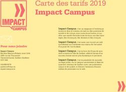 Carte des tarifs 2019 Impact Campus