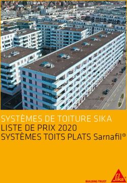 SYSTÈMES DE TOITURE SIKA LISTE DE PRIX 2020 - SYSTÈMES TOITS PLATS Sarnafil - Sika Schweiz AG