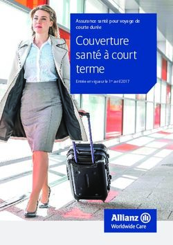 Couverture santé à court terme - Assurance santé pour voyage de courte durée Entrée en vigueur le 1er avril 2017 - Allianz Care