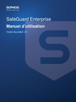 SafeGuard Enterprise Manuel d'utilisation - Version du produit : 8.1 - Documentation