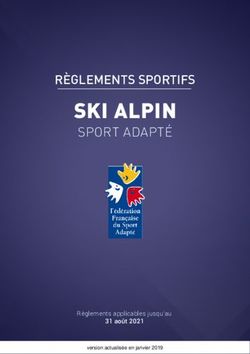 SKI ALPIN SPORT ADAPTÉ - RÈGLEMENTS SPORTIFS - Fédération Française du Sport Adapté