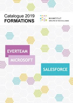 FORMATIONS Catalogue 2019