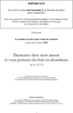 Demeurez dans mon amour et vous porterez du fruit en abondance