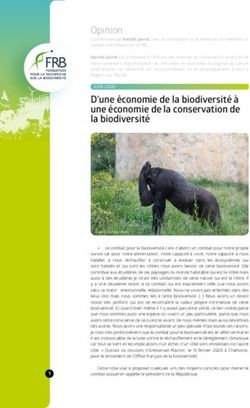 D'une économie de la biodiversité à une économie de la conservation de la biodiversité