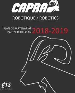 2018-2019 ROBOTIQUE / ROBOTICS - Club Capra