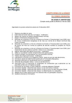 COMPTE-RENDU DE LA S&Eacute;ANCE DU CONSEIL MUNICIPAL - Beaupr&eacute;au-en-Mauges