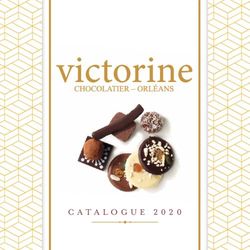 CATALOGUE 2020 - Chocolatier