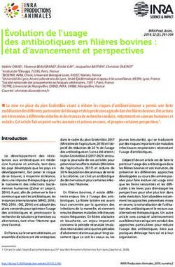&Eacute;volution de l'usage des antibiotiques en fili&egrave;res bovines : &eacute;tat d'avancement et perspectives
