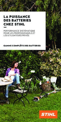 LA PUISSANCE DES BATTERIES CHEZ STIHL - ƒ GAMME COMPLÈTE DES BATTERIES