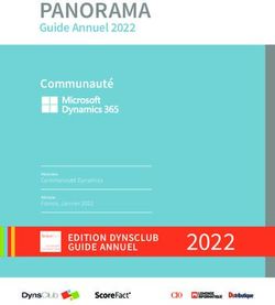 2022 PANORAMA Guide Annuel 2022 Communaut&eacute; - Pr&eacute;sentation du Guide