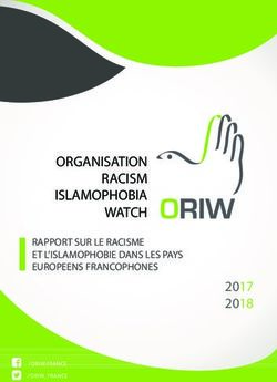 ORGANISATION RACISM ISLAMOPHOBIA WATCH 2017 2018 - ORIW