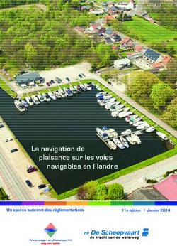 La Navigation De Plaisance Sur Les Voies Navigables En Flandre - Un ...