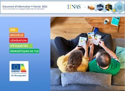 UNE NOUVELLE G&Eacute;N&Eacute;RATION D'&Eacute;TIQUETTES &Eacute;NERG&Eacute;TIQUES DE l'UE - Document d'information F&eacute;vrier 2021