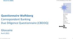 Questionnaire Wolfsberg Correspondent Banking Due Diligence ...