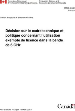 Décision sur le cadre technique et politique concernant l'utilisation exempte de licence dans la bande de 6 GHz - SMSE-006-21 Mai 2021