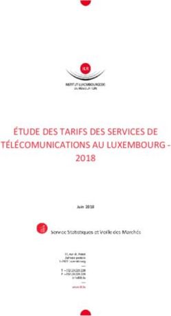 ÉTUDE DES TARIFS DES SERVICES DE TÉLÉCOMUNICATIONS AU LUXEMBOURG 2018