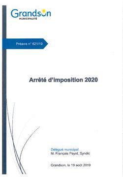 Grandsôn - Arrêté d'imposition 2020 - Commune de Grandson