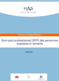 Suivi post-professionnel (SPP) des personnes exposées à l'amiante - PROTOCOLE D'IMAGERIE MEDICALE