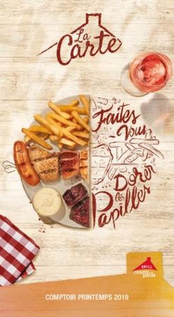 COMPTOIR PRINTEMPS 2019 - Courtepaille