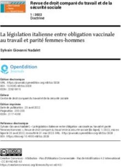La l&eacute;gislation italienne entre obligation vaccinale au travail et parit&eacute; femmes-hommes