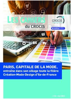 Les cahiers du CROCIS - PARIS, CAPITALE DE LA MODE, CCI Paris