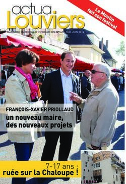 Louviers - un nouveau maire, des nouveaux projets FRANÇOIS-XAVIER PRIOLLAUD - Ville de Louviers
