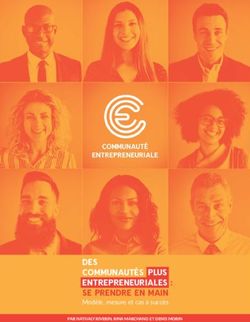 DES COMMUNAUT&Eacute;S PLUS ENTREPRENEURIALES : SE PRENDRE EN MAIN - Mod&egrave;le, mesure et cas &agrave; succ&egrave;s - Communaut&eacute; ...