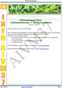 Présentation du problème - Free