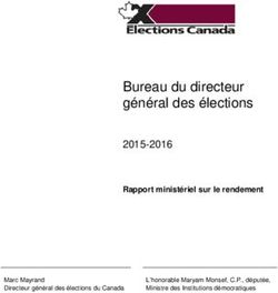 Bureau du directeur général des élections - 2015-2016 Rapport ministériel sur le rendement - Élections Canada